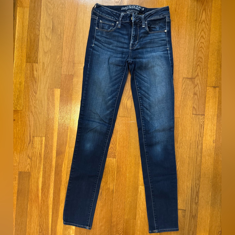 American Eagle Outfitters Dark Blue Skinny Jeans